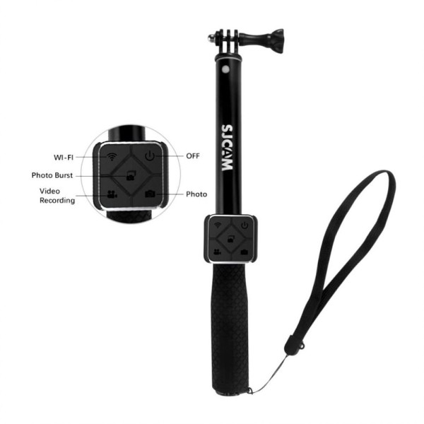Encontraproduto.com.br - Bastão SJCam Retrátil 91cm Monopod com Controle Remoto Original