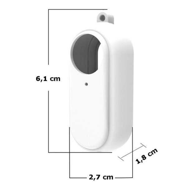 Encontraproduto.com.br - Capa De Silicone Telesin Para Insta360 Go 2 - Branco