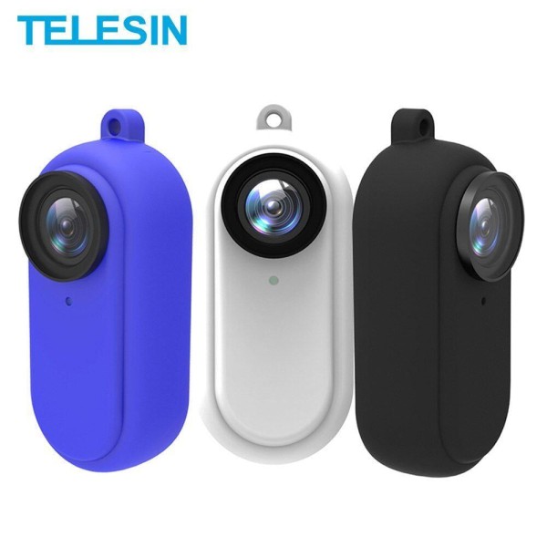 Encontraproduto.com.br - Capa De Silicone Telesin Para Insta360 Go 2 - Branco