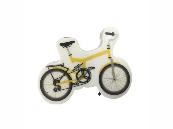 Encontraproduto.com.br - Abajur Led Luz Noturna Bicicleta 3W Bivolt Cores Sorte Luz