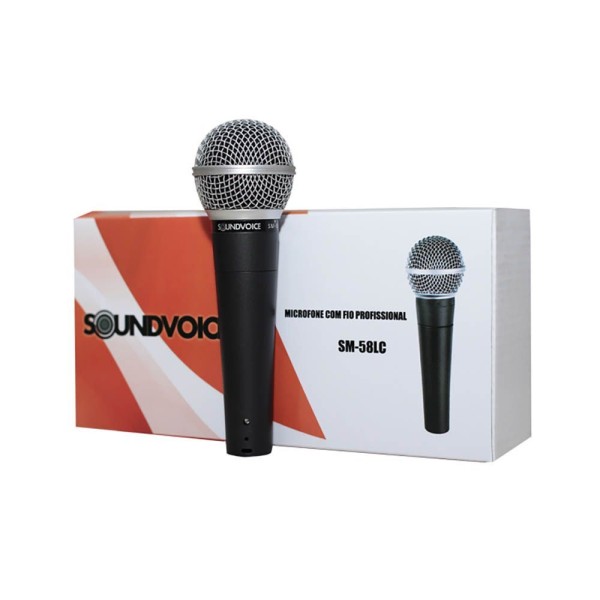 Encontraproduto.com.br - Microfone Dinâmico Soundvoice SM58-LC C/ Cabo - AC1760