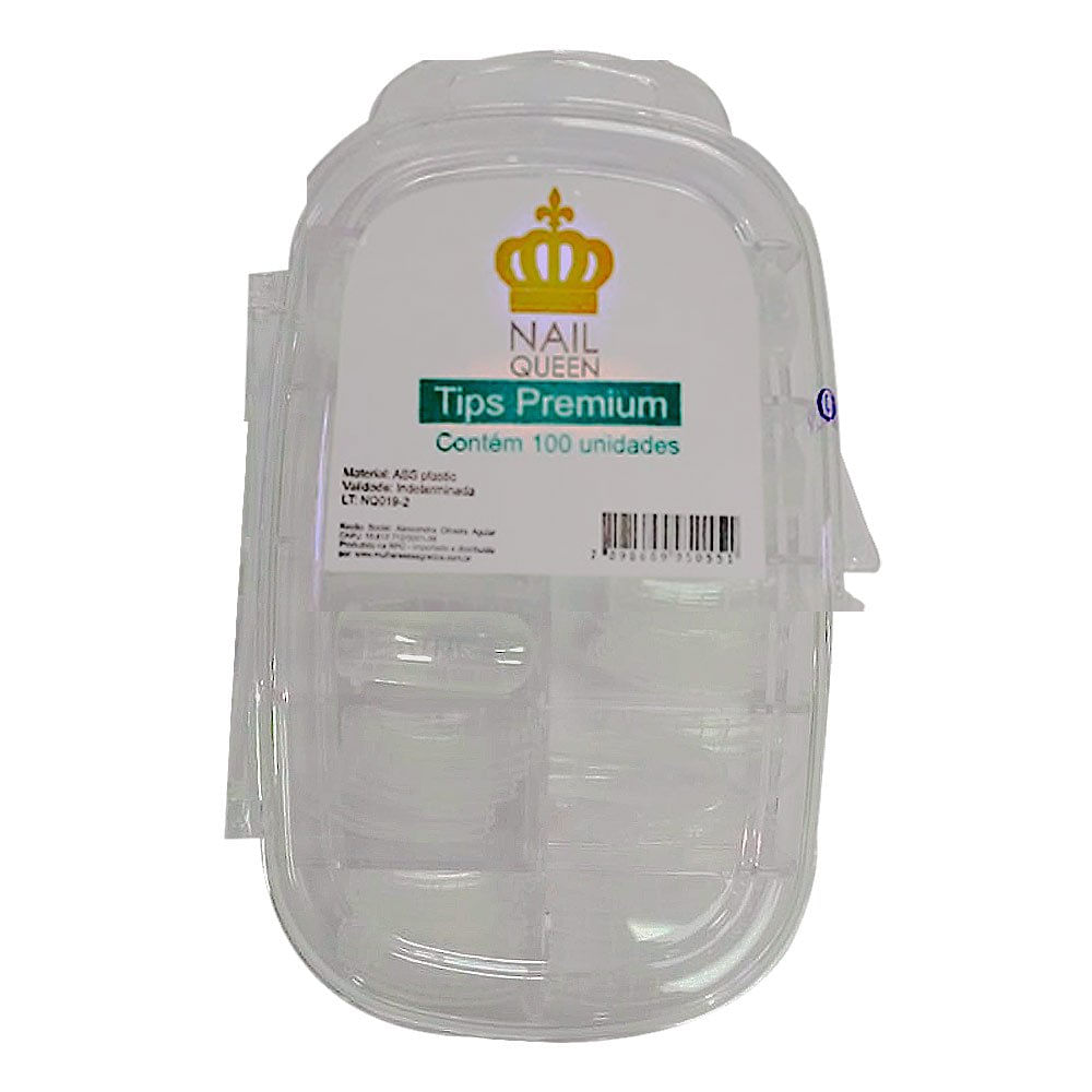 Tips De Unha Nail Queen Premium Para Alongamento De Unha 100tips