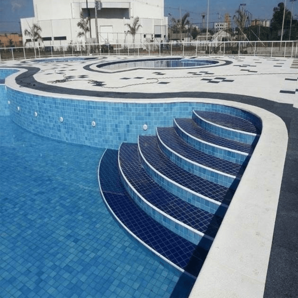 Encontraproduto.com.br - Pastilha Samoa Bright 10x10 Telada Caixa 1,95m2 Strufaldi
