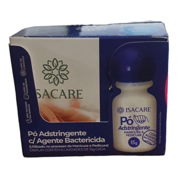 Encontraproduto.com.br - Pó Adstringente Isacare Com Agente Bactericida 15g