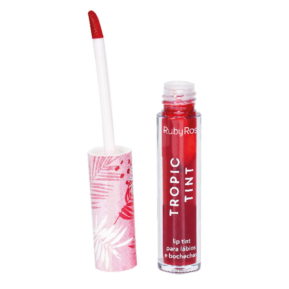 Encontraproduto.com.br - Batom Lip Tint Ruby Rose Tropic Morango 2,5ml