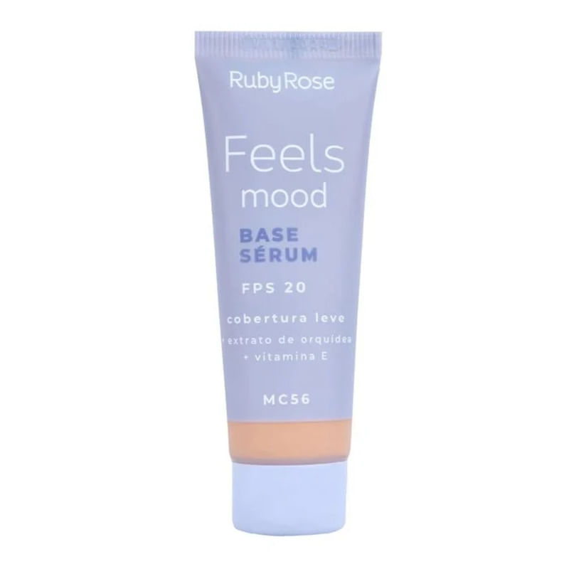 Encontraproduto.com.br - Base Sérum FPS 20 Tons Escuros Feels Mood Ruby Rose