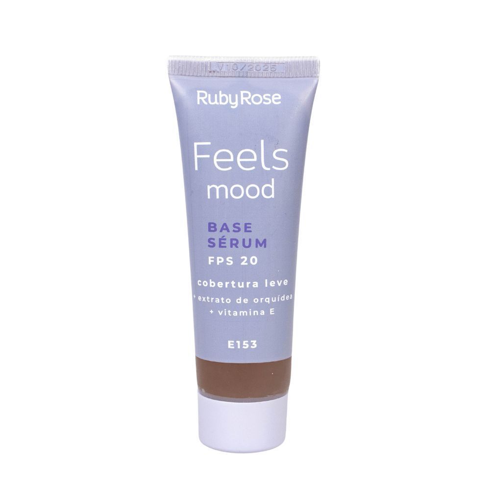 Encontraproduto.com.br - Base Sérum FPS 20 Tons Escuros Feels Mood Ruby Rose
