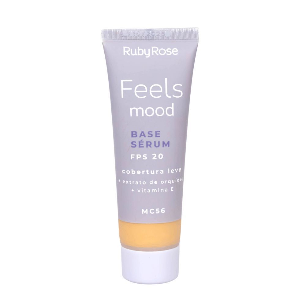 Encontraproduto.com.br - Base Sérum FPS 20 Tons Escuros Feels Mood Ruby Rose