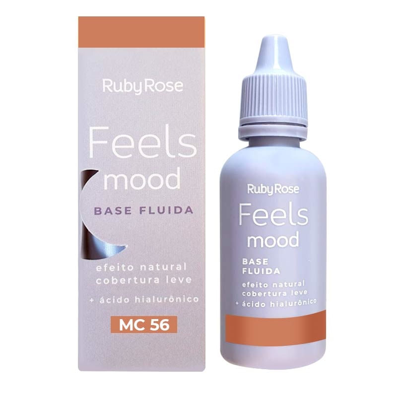 Encontraproduto.com.br - Base Fluída Feels Mood MC56 Ruby Rose