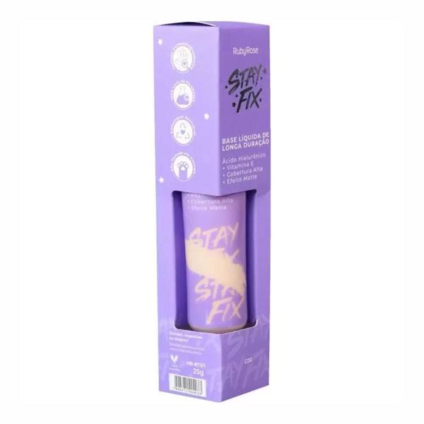 Encontraproduto.com.br - Base Líquida Stay Fix Ruby Rose C00 25g