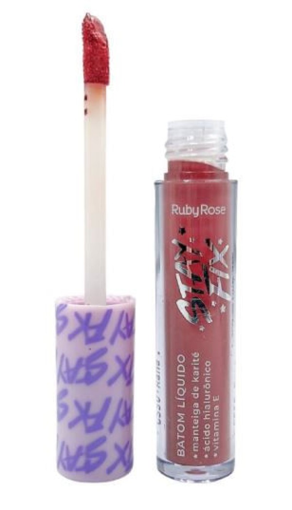 Encontraproduto.com.br - Batom Líquido Stay Fix Cs50 Rana Rubyrose 3,2 Ml