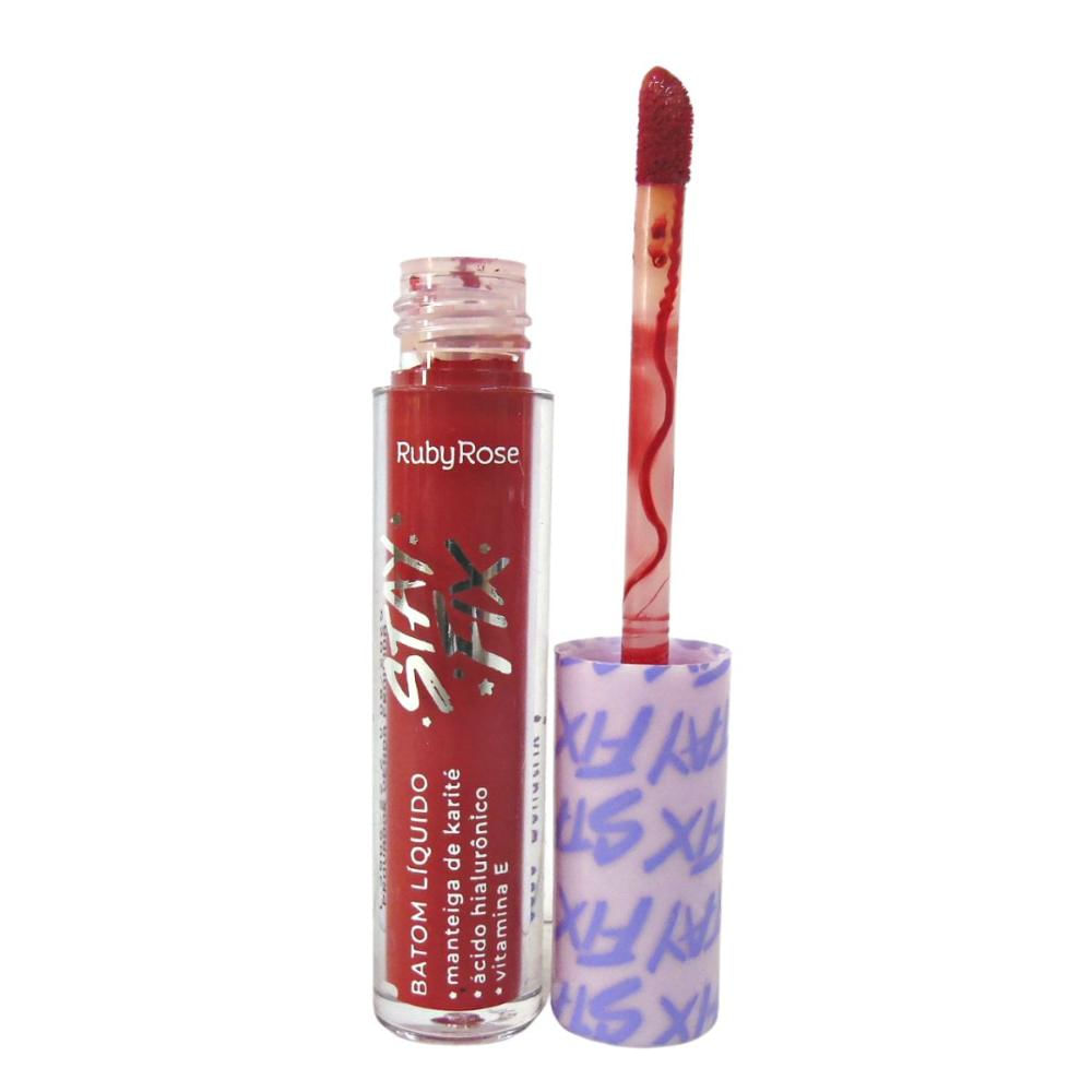 Encontraproduto.com.br - Batom Líquido Stay Fix CS30 Bellatrix Ruby Rose