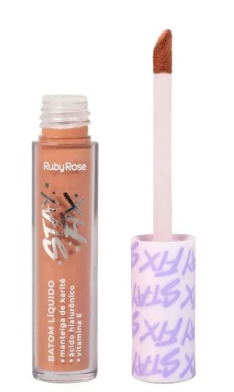 Encontraproduto.com.br - Batom Líquido Stay Fix Cs10 Maia Rubyrose 3,2 Ml