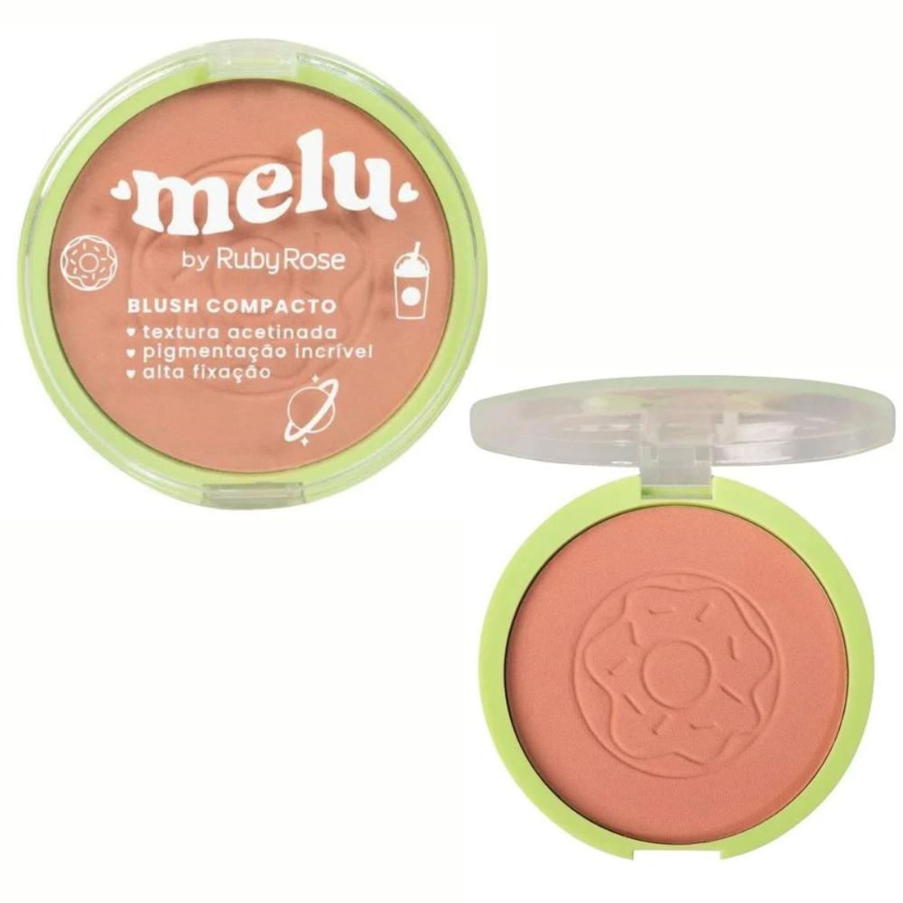 Encontraproduto.com.br - Blush Compacto Cake Melu Ruby Rose