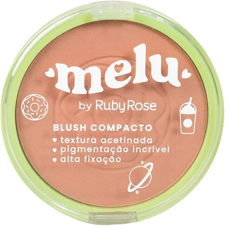 Encontraproduto.com.br - Blush Compacto Cake Melu Ruby Rose