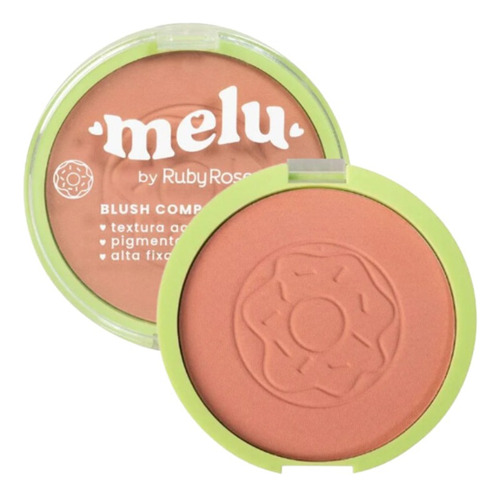 Encontraproduto.com.br - Blush Compacto Cake Melu Ruby Rose