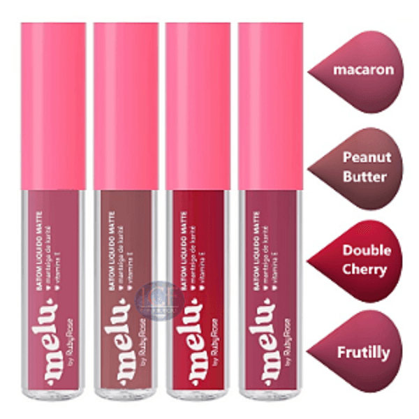 Encontraproduto.com.br - Batom Liquido Matte Melu By Ruby Rose Fruttilly 3,5ml
