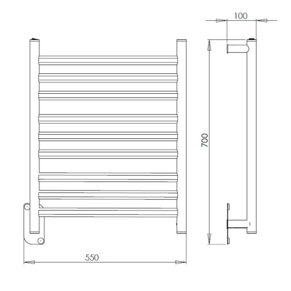 Encontraproduto.com.br - Toalheiro Aquecido Essencial Clean 220v Branco