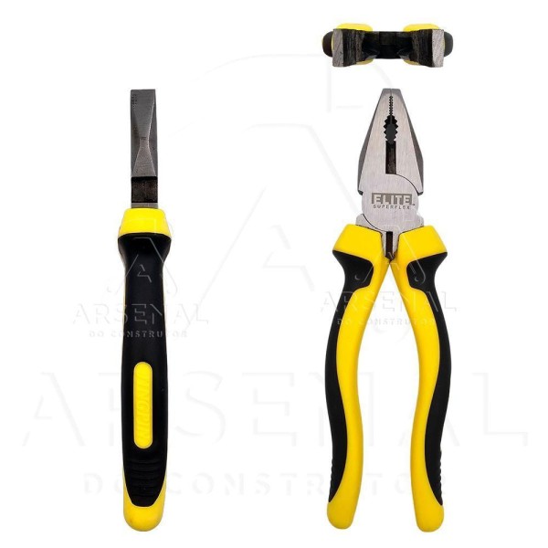 Encontraproduto.com.br - Alicate Universal 8 Polegadas Cabo Emborrachado Profissional