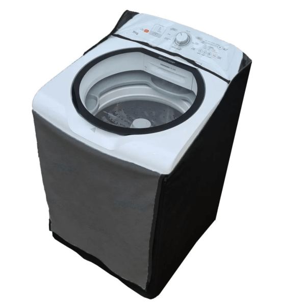 Encontraproduto.com.br - Capa para Máquina de Lavar Brastemp com Ciclo Edredom 15kg Preta