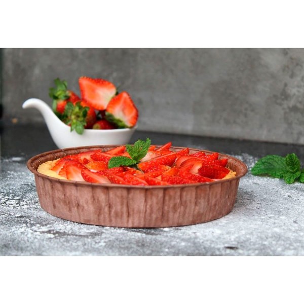 Encontraproduto.com.br - Forma para Torta Redonda Pie 18x3cm s/ Tampa (PE18030M/5) com 5 un ECOPACK
