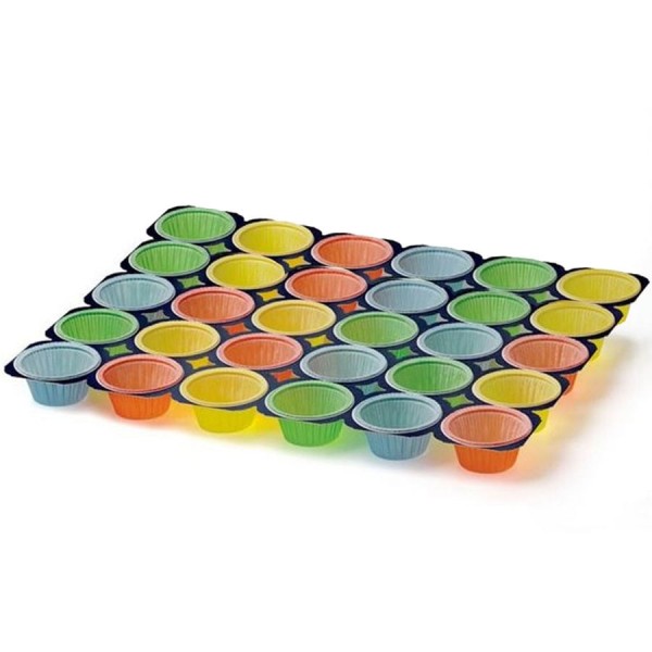 Encontraproduto.com.br - Forma para Muffins Color (BF5040-1) com30 Cavidades ECOPACK