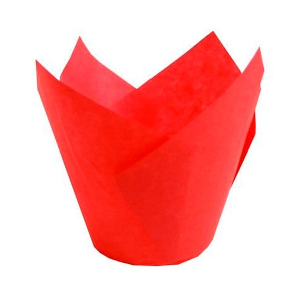 Encontraproduto.com.br - Forma Tulipa Vermelha (TU150150-1) com 25 un ECOPACK
