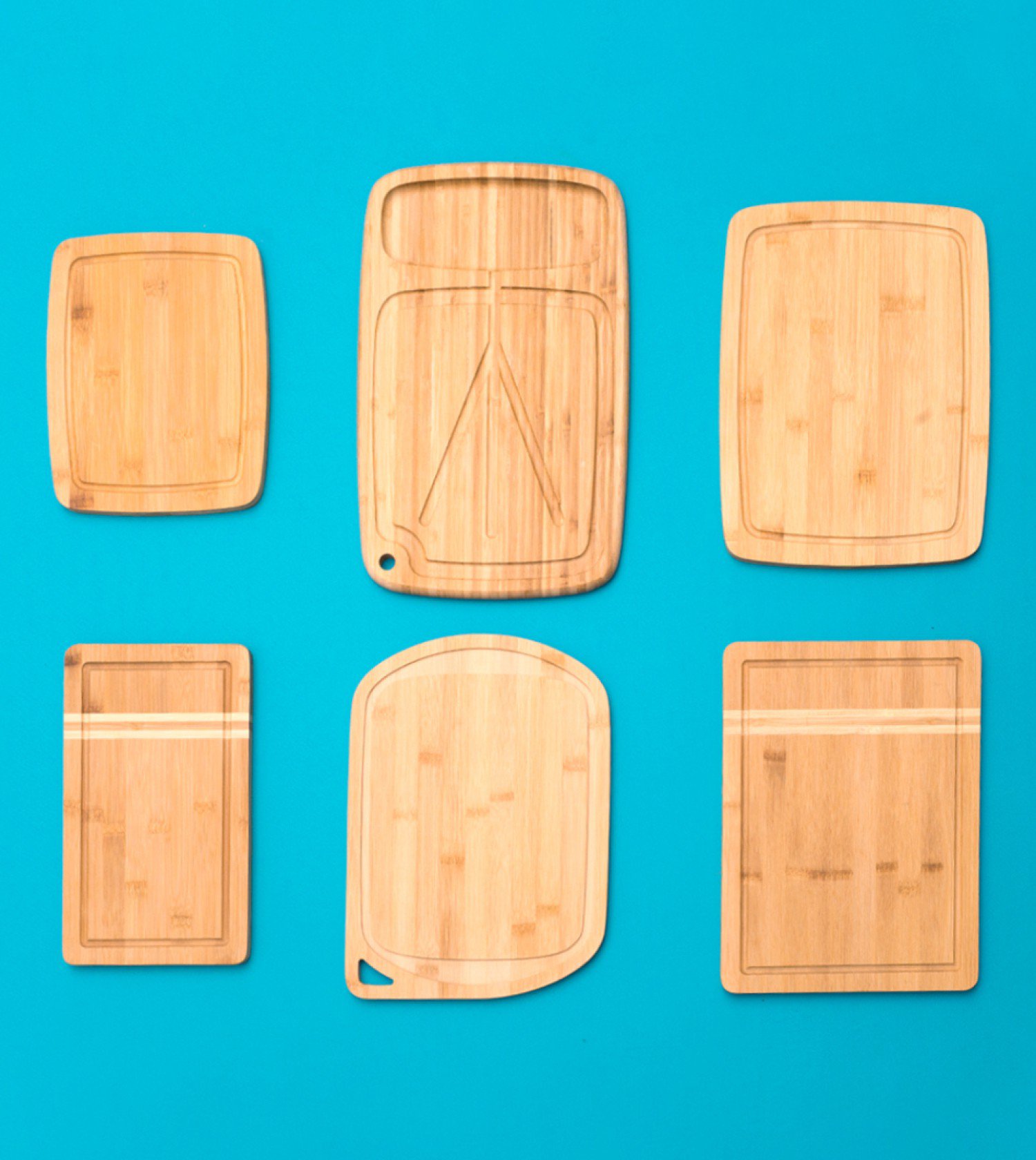 Encontraproduto.com.br - Tábua Para Churrasco de Bambu Oikos Com Alça 33x24cm