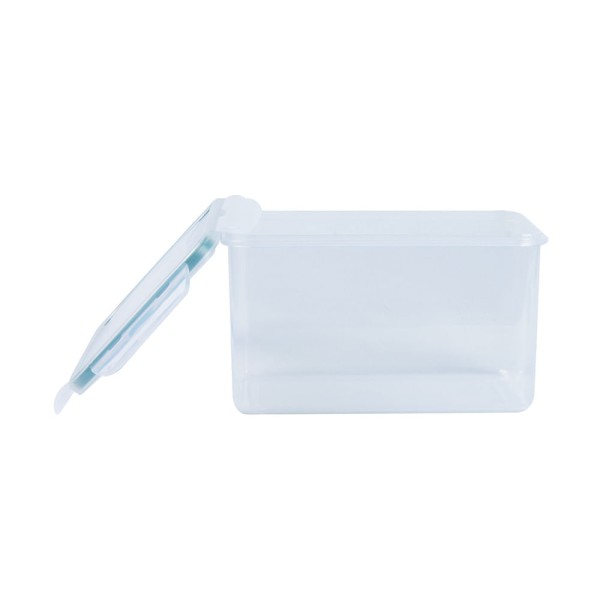 Encontraproduto.com.br - Pote Plástico Hermético Oikos Retangular Cliq Incolor 2L