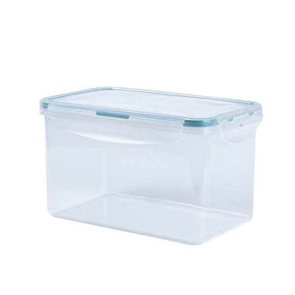 Encontraproduto.com.br - Pote Plástico Hermético Oikos Retangular Cliq Incolor 2L