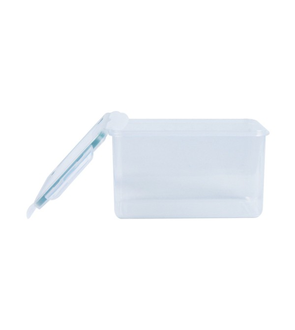 Encontraproduto.com.br - Pote Plástico Hermético Oikos Retangular Cliq Incolor 2L