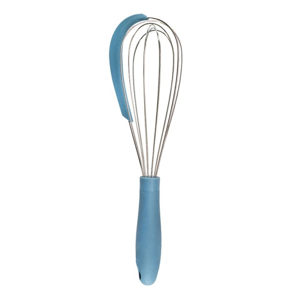Encontraproduto.com.br - Fouet com Raspador de Silicone Azul (COZ00682AZL) un