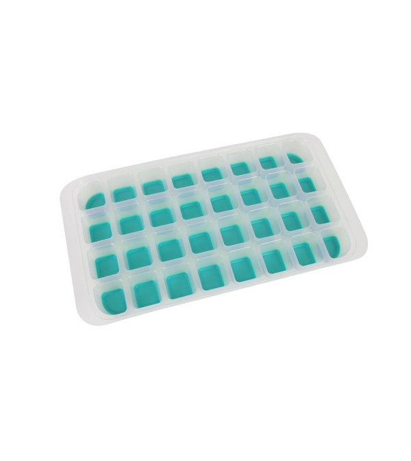 Encontraproduto.com.br - Forma para Gelo Oikos com Fundo de Silicone 32 Cubos