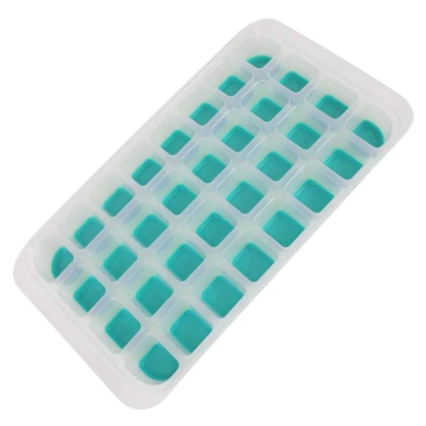 Encontraproduto.com.br - Forma para Gelo Oikos com Fundo de Silicone 32 Cubos