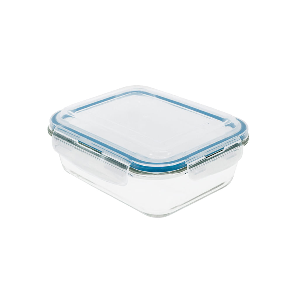 Encontraproduto.com.br - Pote de Vidro Retangular 1040mL Oikos