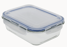 Encontraproduto.com.br - Pote de Vidro Retangular 1040mL Oikos