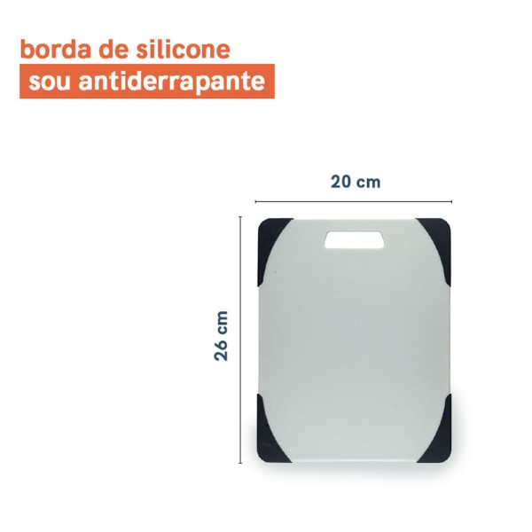 Encontraproduto.com.br - Tábua De Corte Antiderrapante P 25x20x0,8 - Oikos U Verde Un