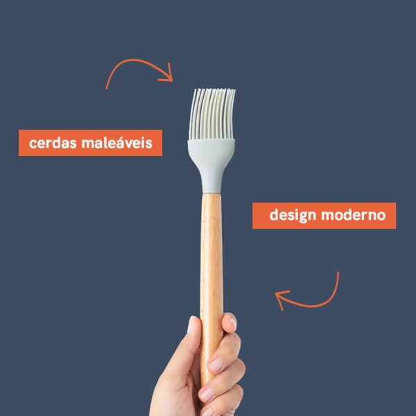 Encontraproduto.com.br - Conjunto Kit de Utensílios de Cozinha Silicone Oikos - 6 Pçs
