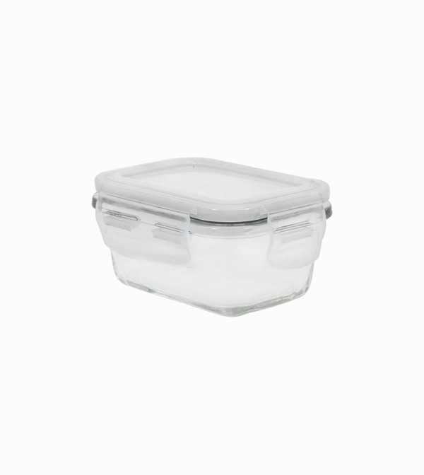 Pote Oikos Retangular Vidro Raso 160ml