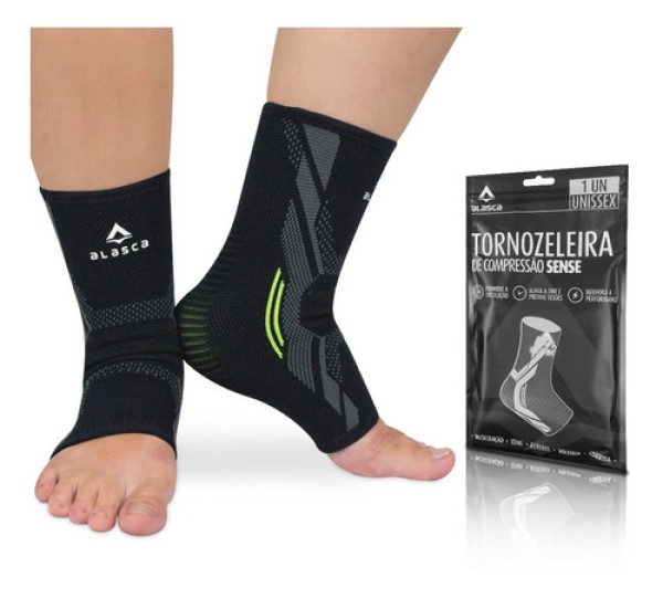 Encontraproduto.com.br - Tornozeleira de Compressão Sense Alasca - Estabilidade e proteção. Ideal para todo tipo de esporte