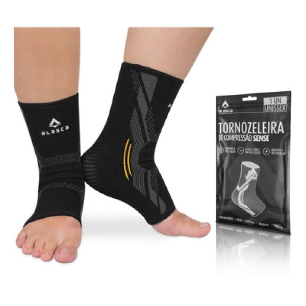 Encontraproduto.com.br - Tornozeleira de Compressão Sense Alasca - Estabilidade e proteção. Ideal para todo tipo de esporte