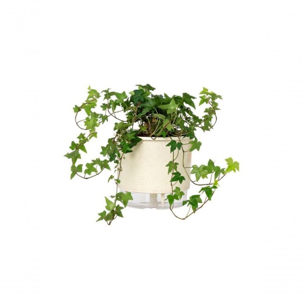 Vaso Autoirrigável Grande N04 21cm X 19cm - Terrazzo Calcário