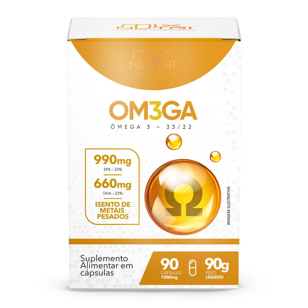 Ômega 3 33/22 990mg/660mg Mix Nutri 90 Cápsulas