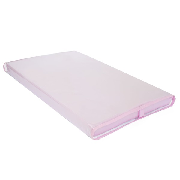 Encontraproduto.com.br - Trocador De Bebê Rosa Liso Com Viés Rosa