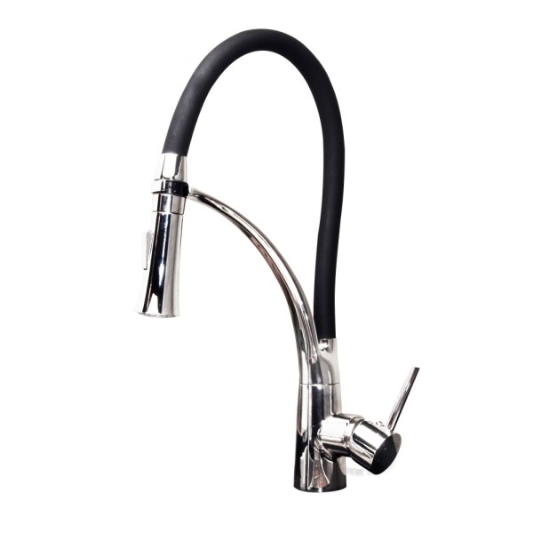 Torneira Gourmet Monocomando Black Flexível 40cm