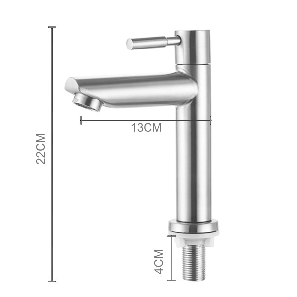 Encontraproduto.com.br - Torneira Lavatório Banheiro Mesa Aço Inox  304 Escovado 1/4