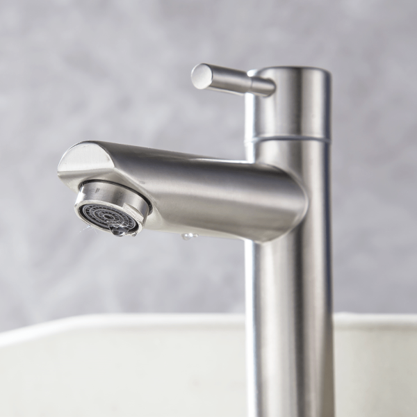Encontraproduto.com.br - Torneira Lavatório Banheiro Mesa Aço Inox  304 Escovado 1/4