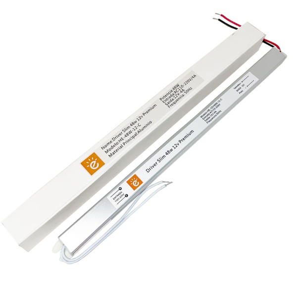 Encontraproduto.com.br - Mini Fonte Driver Ultra Slim 4A 12V 48W Potência Real Bivolt