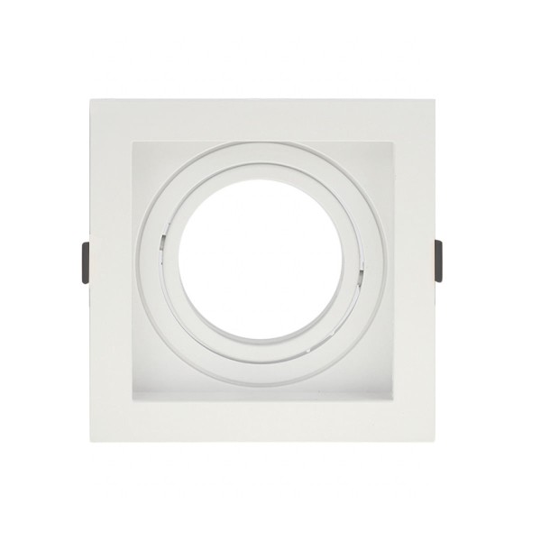 Spot Recuado Embutir Direcionável 10x10cm GU10 MR16 Dicróica