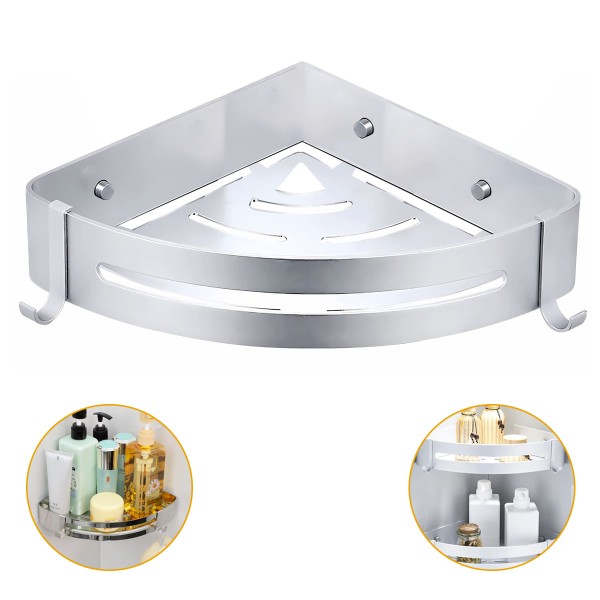 Suporte Inox Canto Porta Utensílio Multiuso Banheiro Cozinha